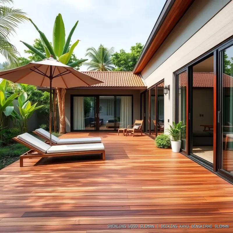 Decking Kayu Bengkirai Sleman