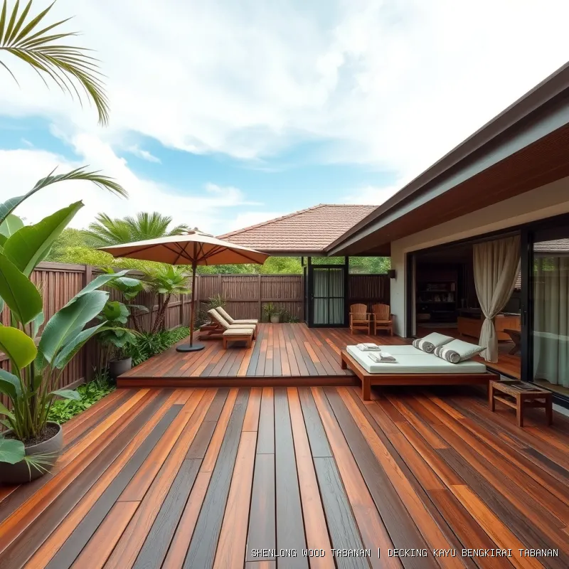 Decking Kayu Bengkirai Tabanan