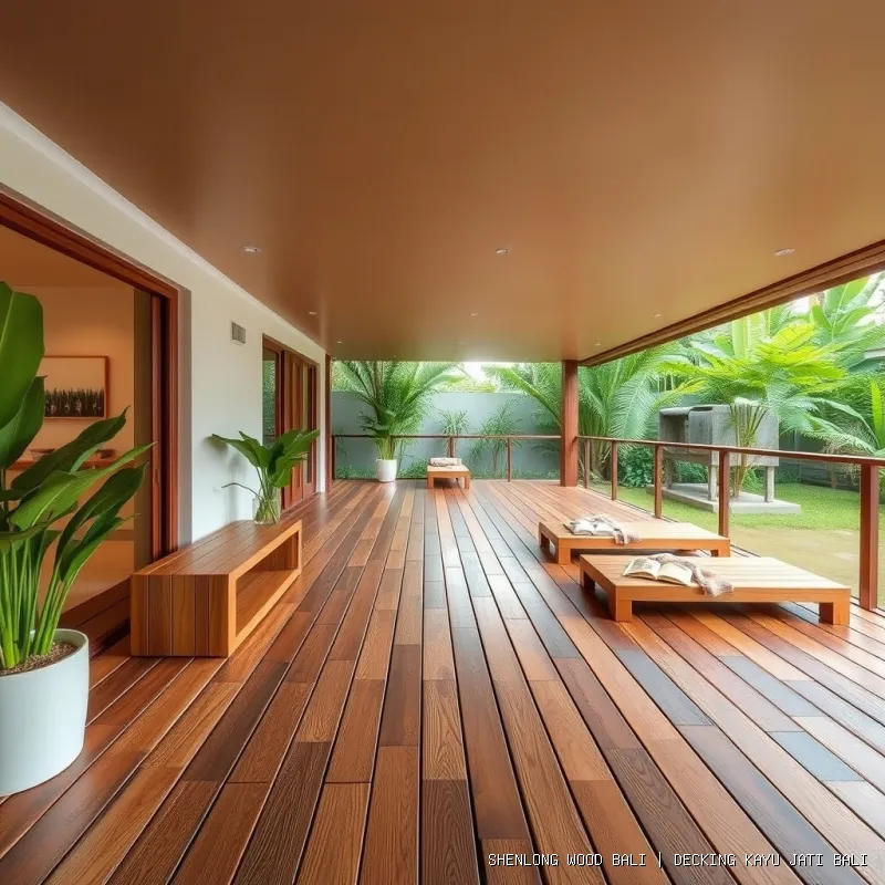 Decking Kayu Jati Bali