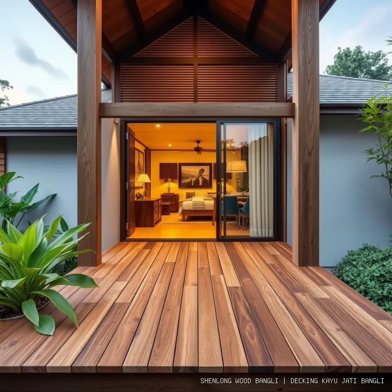 decking kayu jati Bangli