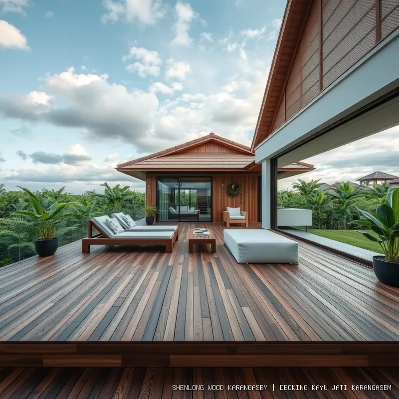 Decking Kayu Jati Karangasem