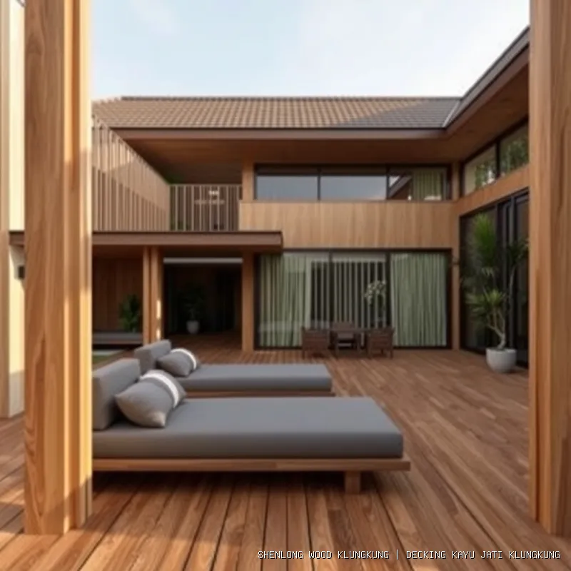Decking Kayu Jati Klungkung