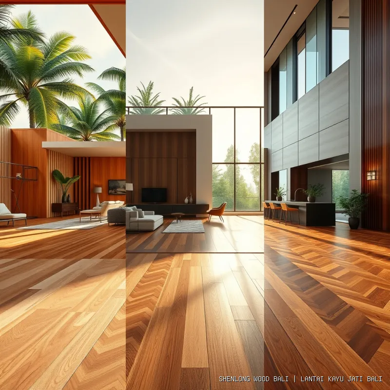 Lantai Kayu Jati Bali