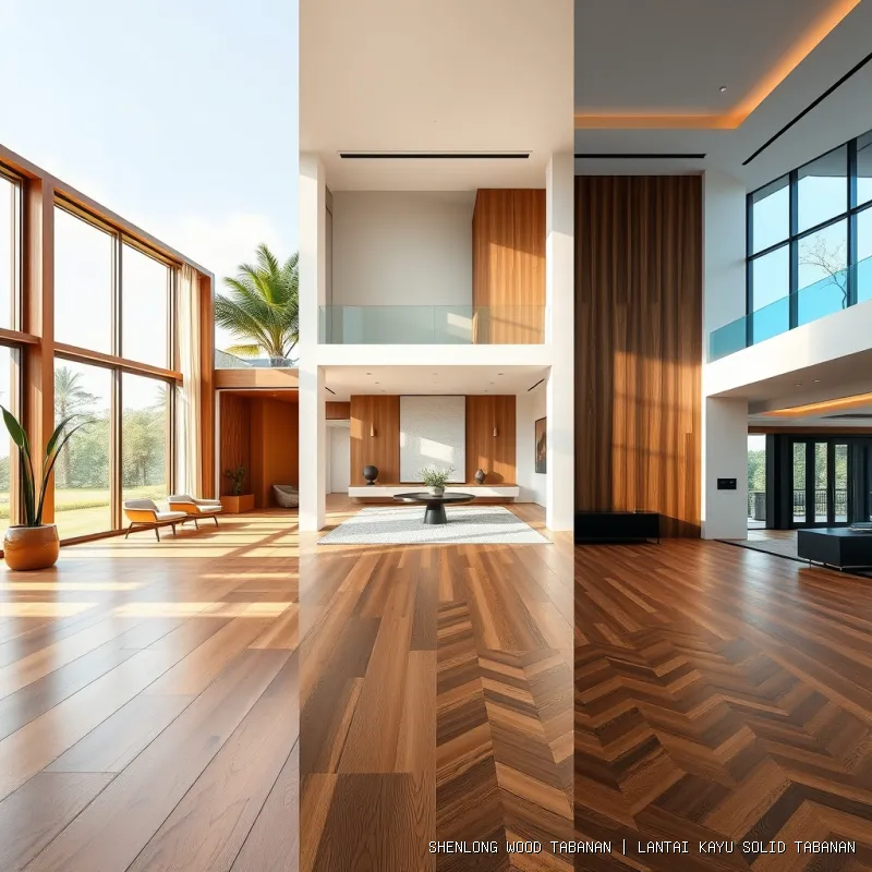 Lantai Kayu Solid Tabanan