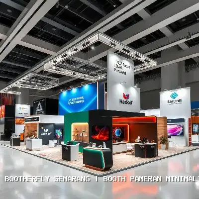 Booth Pameran Minimalis Semarang yang Elegan dan Fungsional