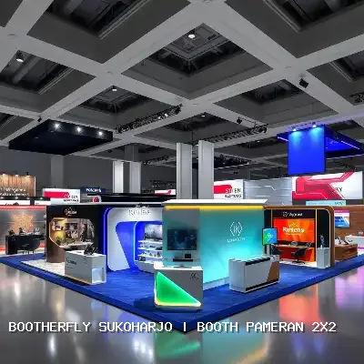 Solusi Booth Pameran 2×2 Sukoharjo: Desain Elegan dan Fungsional
