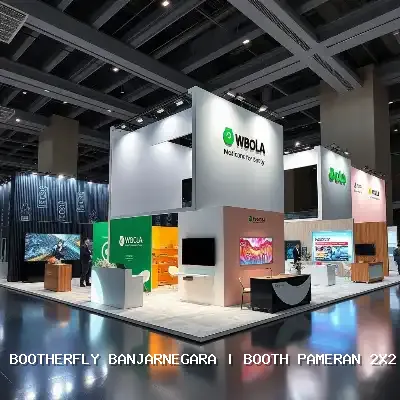 Booth Pameran 2×2 Banjarnegara Dengan Desain Menarik