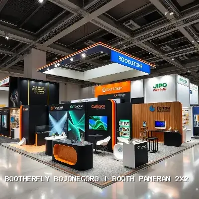 Booth Pameran 2×2 Bojonegoro Dengan Desain Menarik