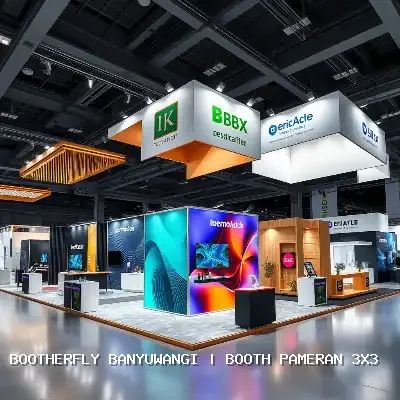Booth Pameran 3×3 Banyuwangi dengan Desain Profesional