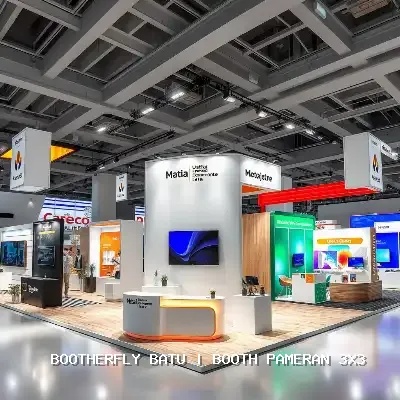 Booth Pameran 3×3 Batu Dengan Desain Profesional dan Efisien