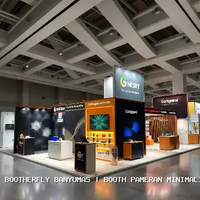 Booth Pameran Minimalis Banyumas Dengan Desain Modern