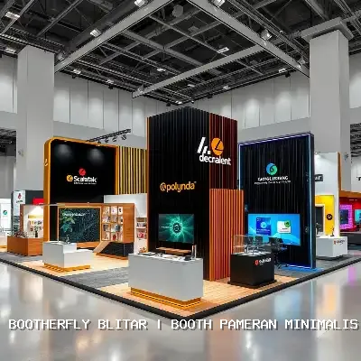 Booth Pameran Minimalis Blitar Dengan Desain Modern