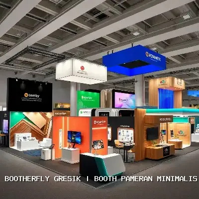 Booth Pameran Minimalis Gresik Dengan Desain Menarik